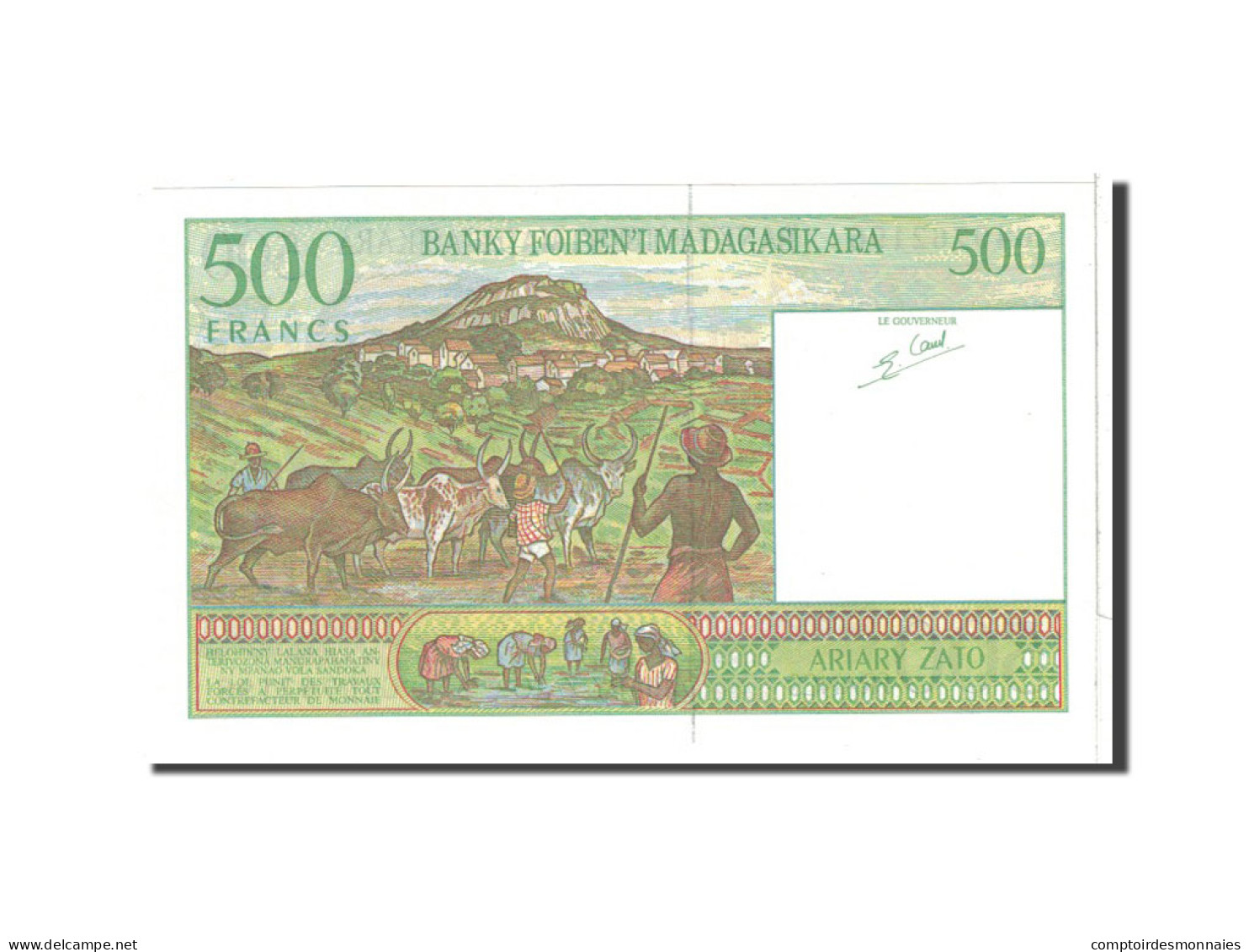 Billet, Madagascar, 500 Francs = 100 Ariary, 1994, Undated, KM:75b, NEUF - Madagascar