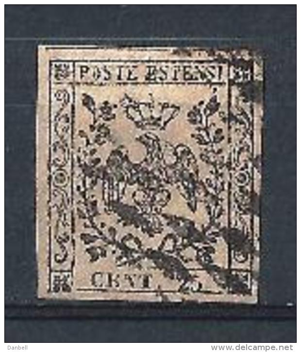 MODENA 1852) 25 Centesimi Camoscio Chiaro Used - Modena