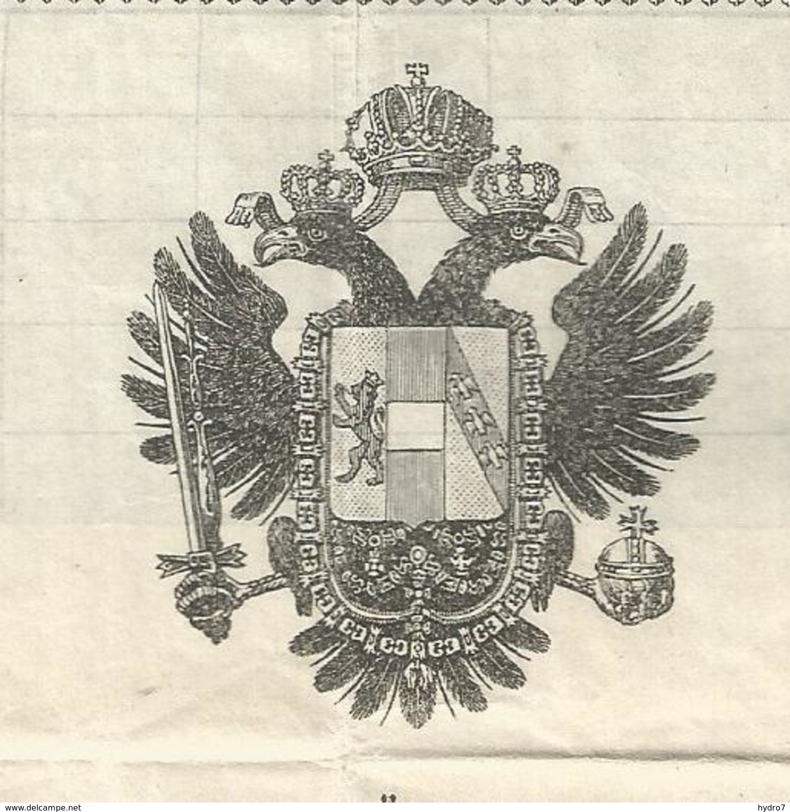 Austria-Hungary Österreich Poland 1862 Krakow Krakau 2 Sheets!  Passport  Reisepass Visa  Border Stamp Revenue 72 Kr. - Historical Documents