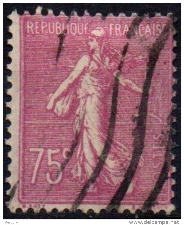 FRANCE - 75 C. Semeuse Lignée Type II Oblitéré TB - Used Stamps