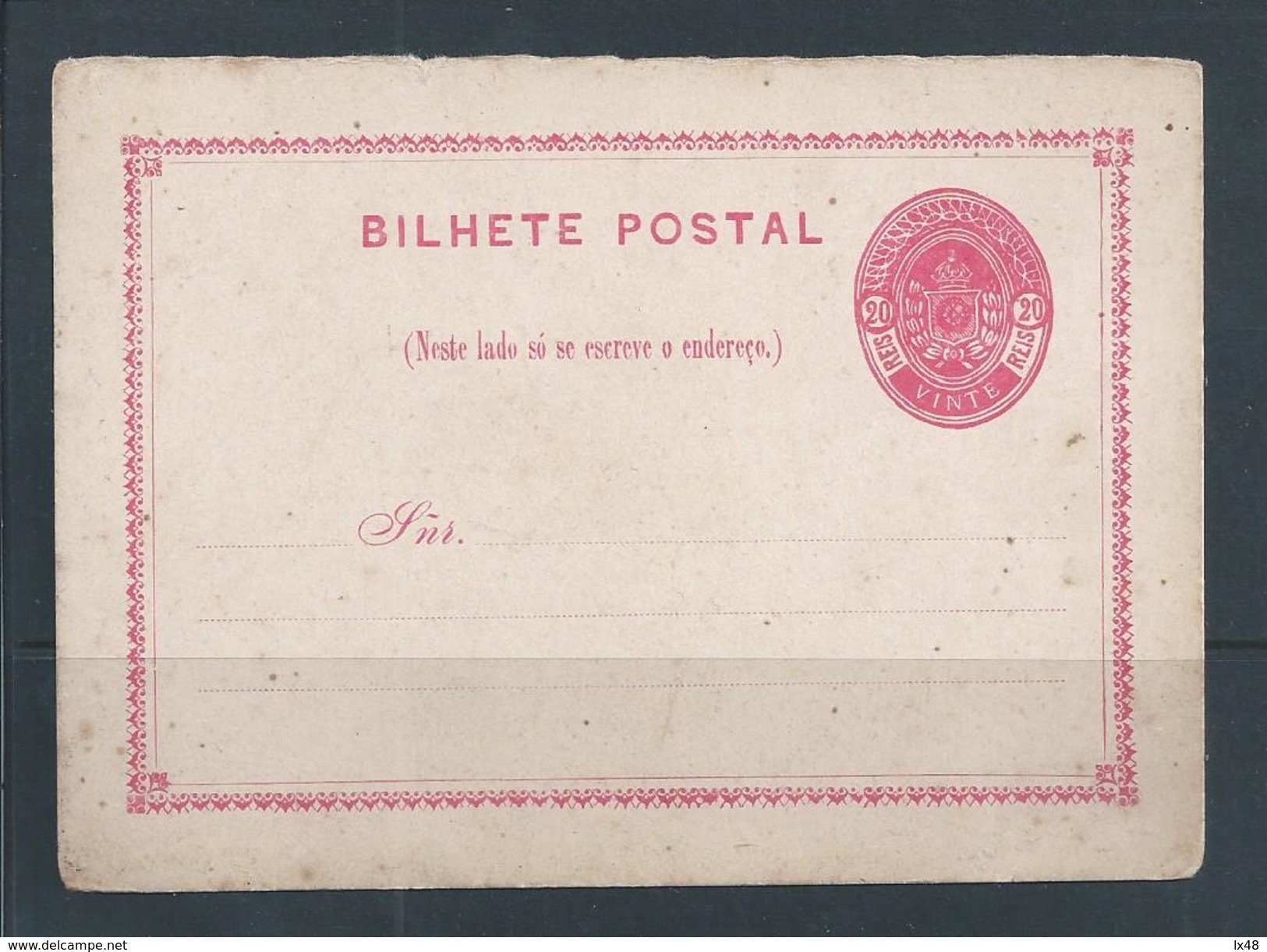 Postal Stationery Of 20 Reels From Brazil.Ganzsachen 20 Reis In Brasilien.Postwaardestukken 20 Reis In Brazilië. - Ganzsachen