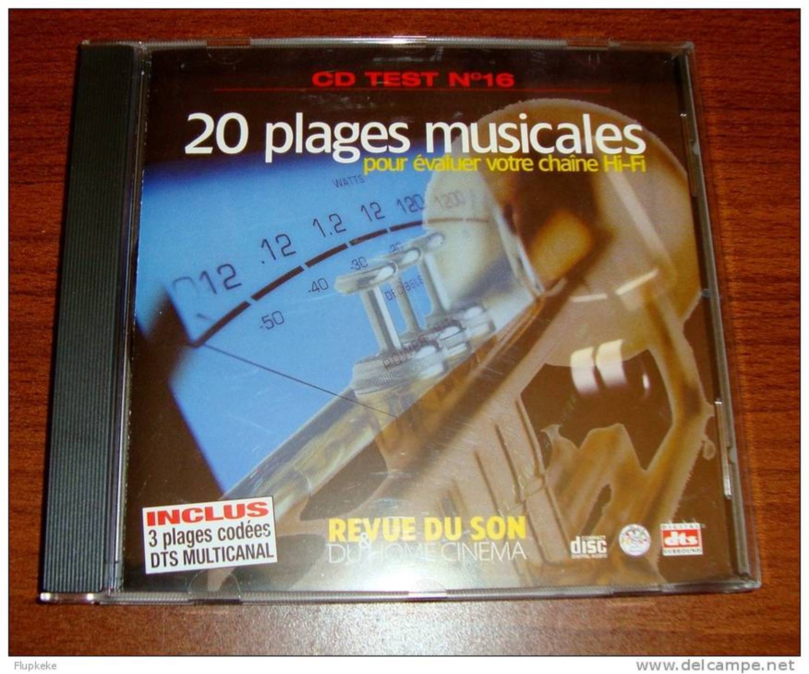 Cd Test 16 Revue Du Son 20 Plages Musicales Inclus 3 Plages Dts Multicanal - Klassiekers