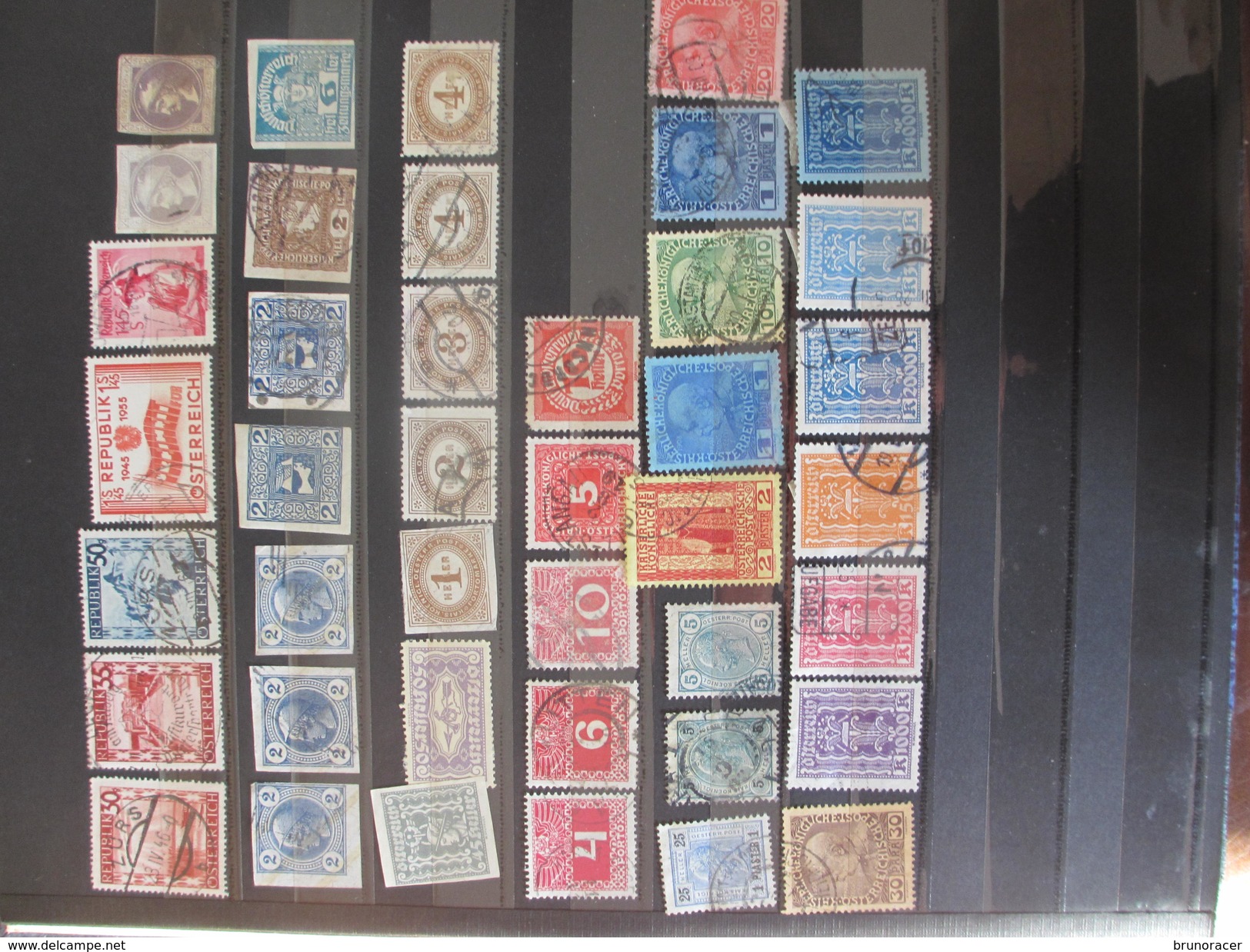 COLLECTION TIMBRES D'EUROPE DONT FRANCE DANS 3 CLASSEURS A VOIR 72 SCANS - Collections (en Albums)