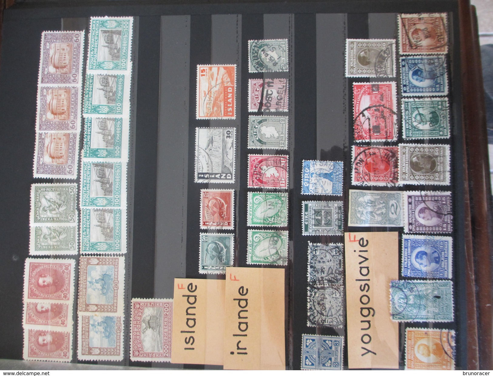 COLLECTION TIMBRES D'EUROPE DONT FRANCE DANS 3 CLASSEURS A VOIR 72 SCANS