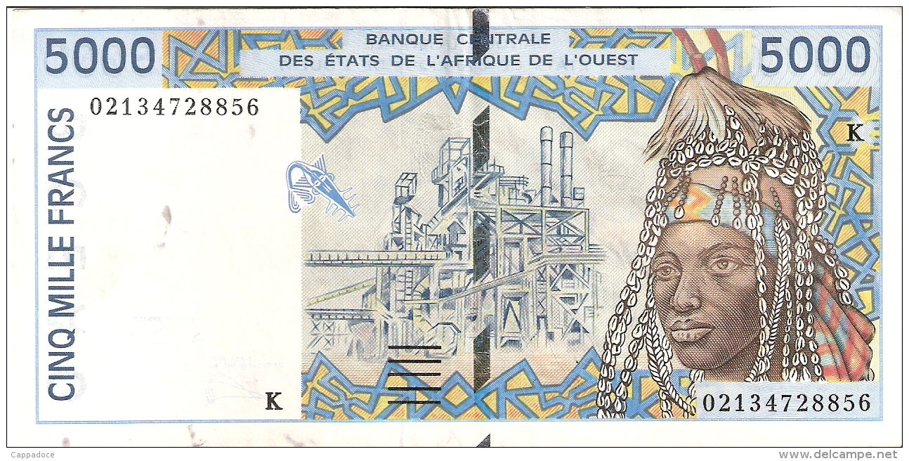 ETATS D'AFRIQUE De L'OUEST - SENEGAL   5000 Francs   (20)02   Sign.31   P. 713Kl - Sénégal