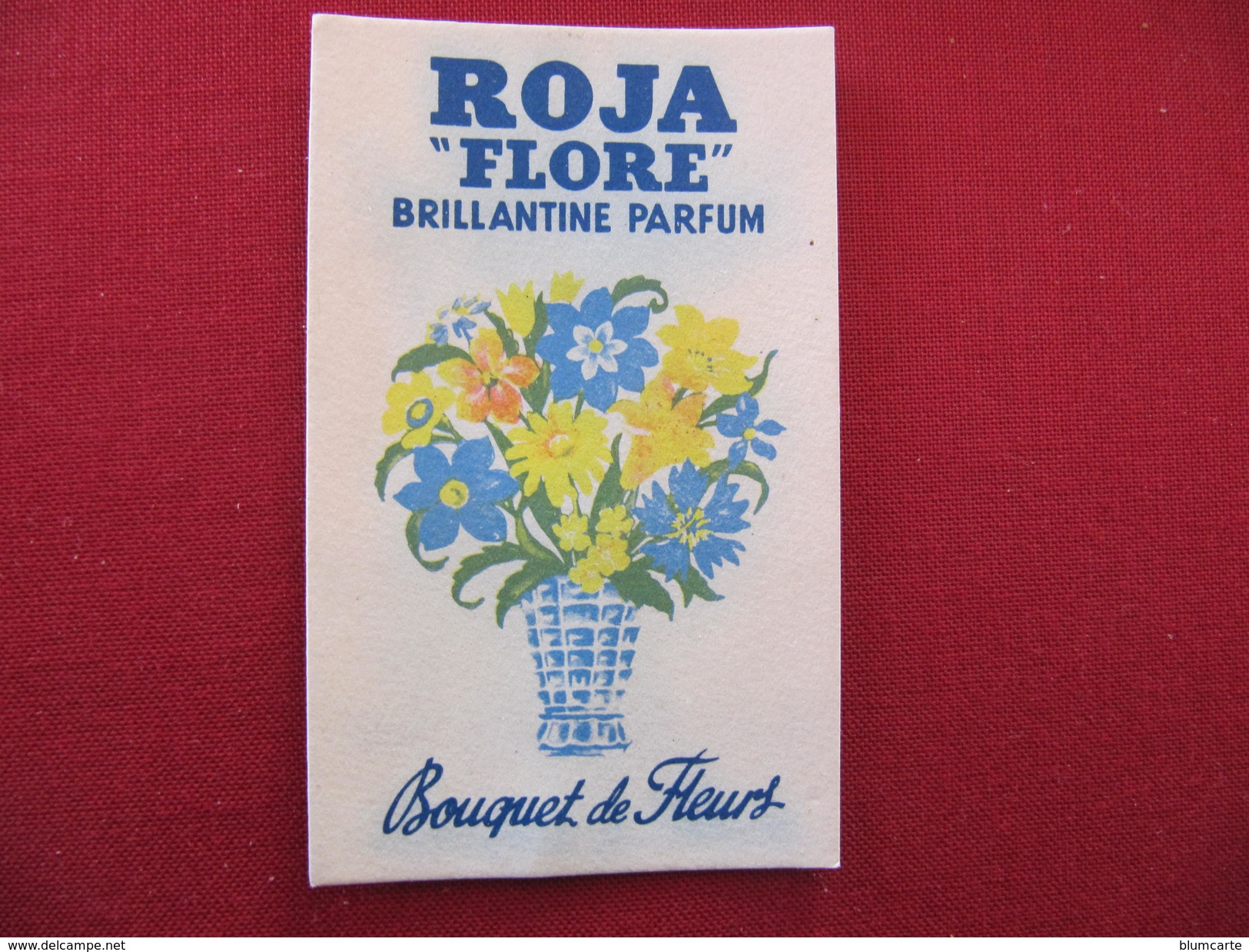 CARTE PARFUMEE - ROJA FLORE - BRILLANTINE PARFUM - BOUQUET DE FLEURS - Format : 8,5 X 5,5 Cm - Non Classés