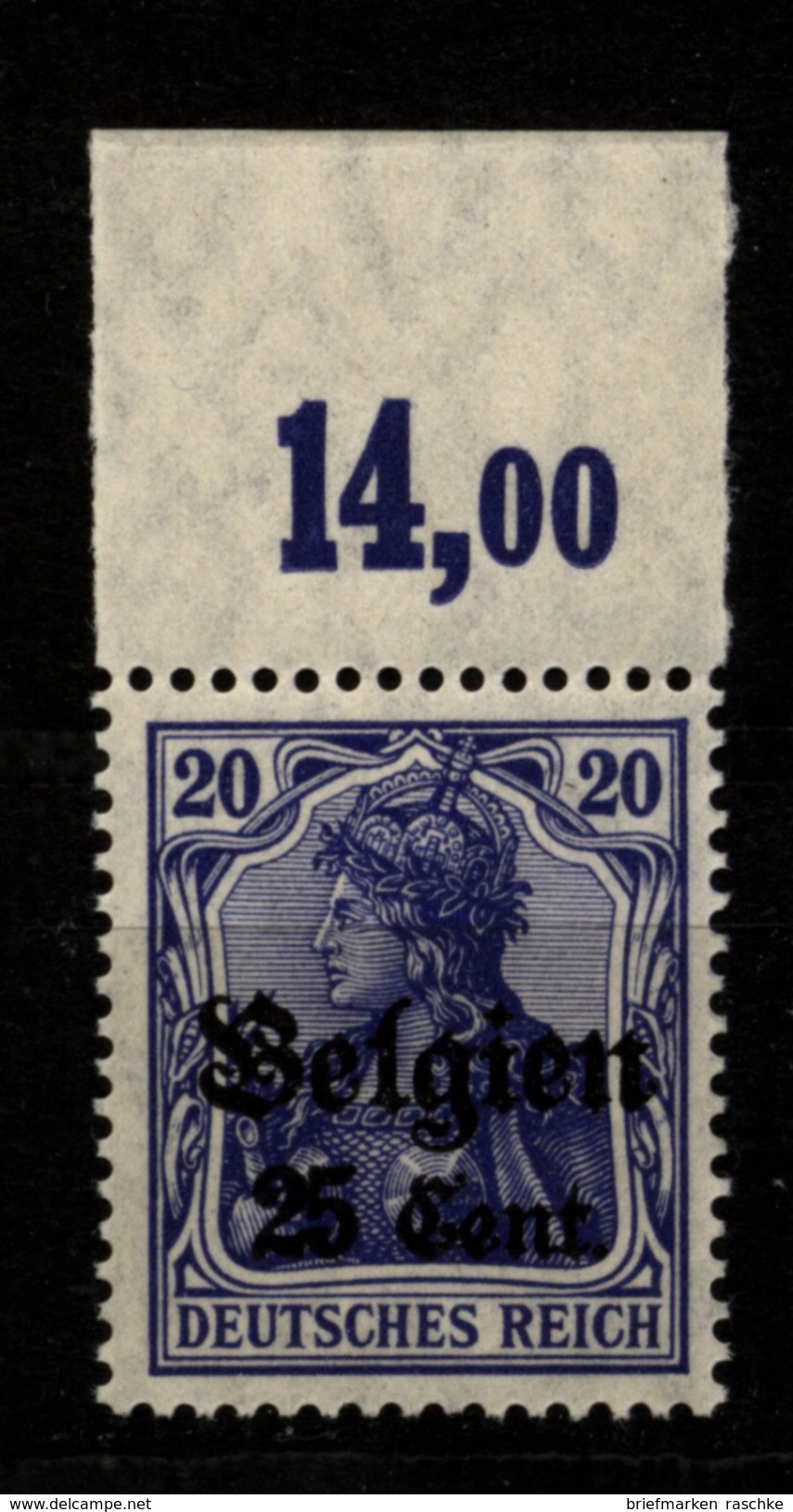 Belgien,18d,OR P,xx,gep. - Besetzungen 1914-18