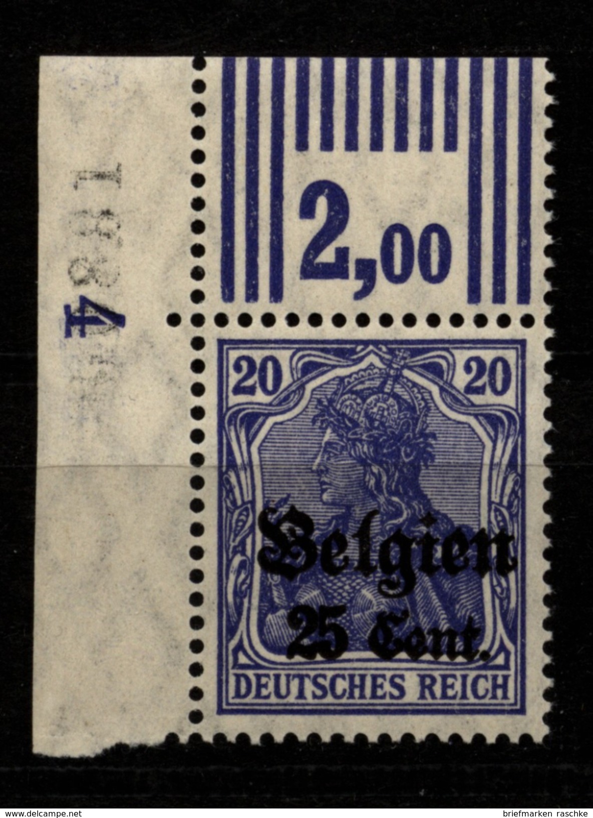 Belgien,18d,OR 3.7.3,xx,gep. - Besetzungen 1914-18