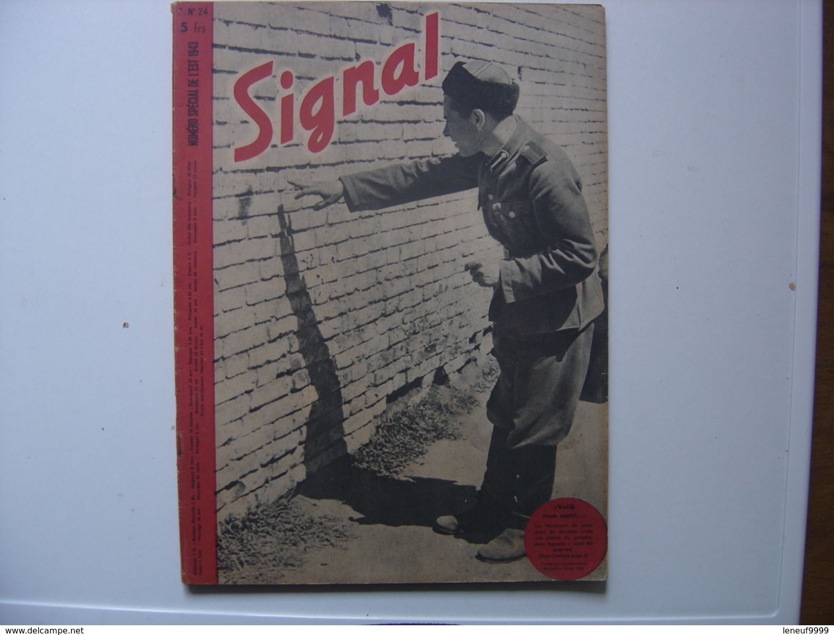 SIGNAL Revue De Propagande MILITARIA WWII N° SPECIAL DE L'EST 1943 French Issue - 1900 - 1949