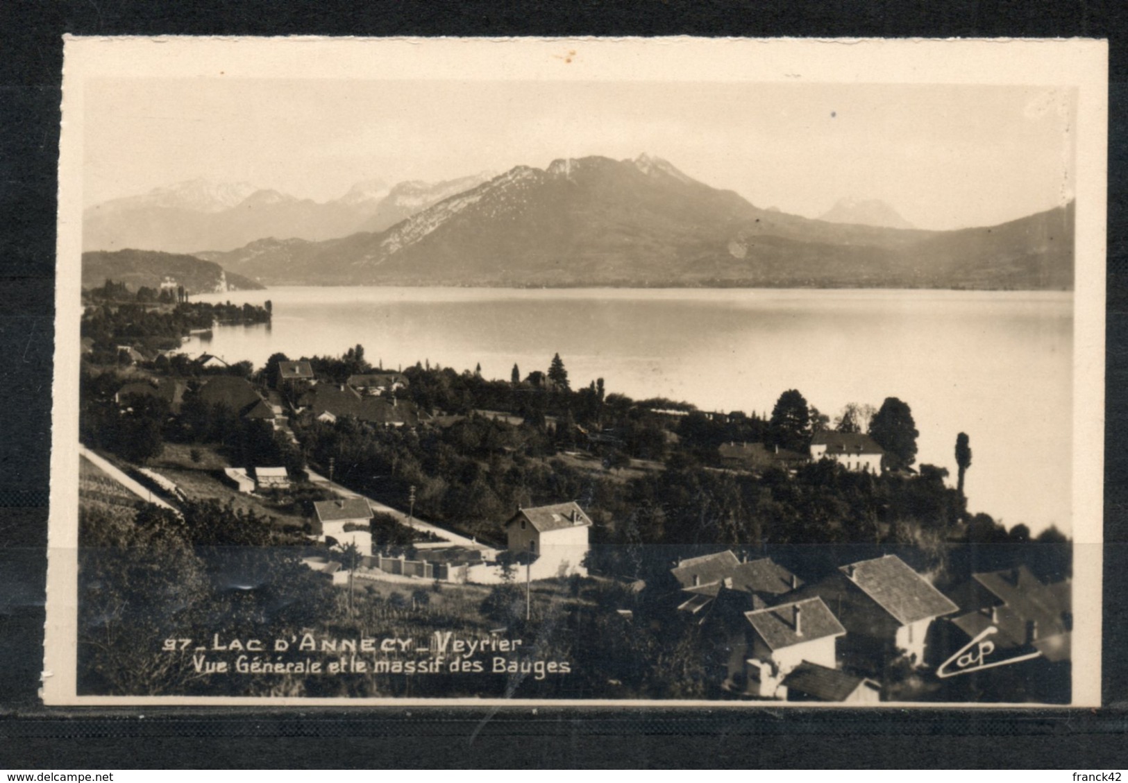 74. Veyrier. Vue Générale Et Le Massif Des Bauges - Veyrier