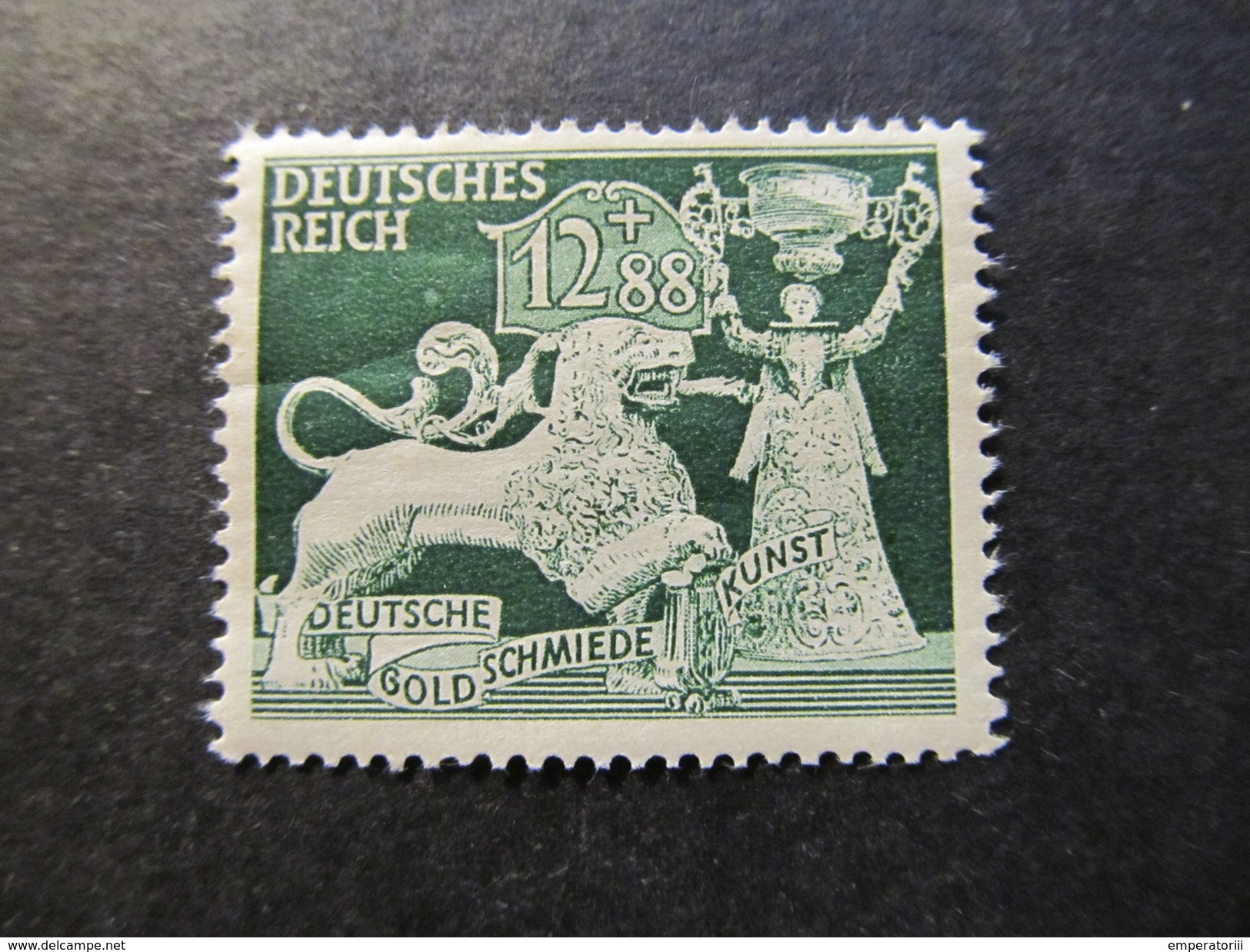 1942 - GERMANY - LÜNEBURG LION AND NUREMBERG BETROTHAL CUP - SCOTT 207 SP181 12 + 88PF - Ungebraucht