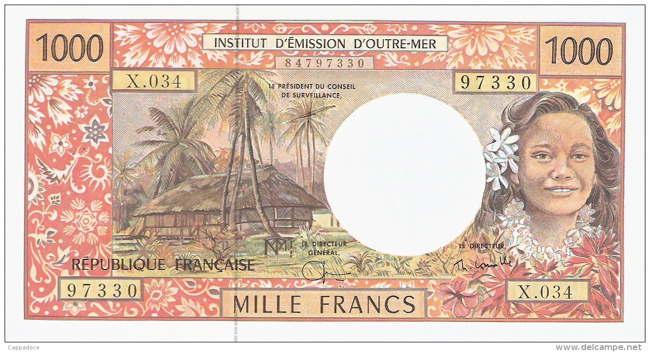 TERRITOIRES FRANCAIS Du PACIFIQUE   1000 Francs   ND (1996).   P. 2a   UNC - Frans Pacific Gebieden (1992-...)