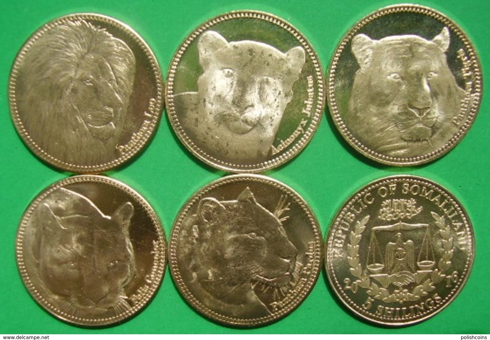 SOMALILAND SOMALIA 2016 Set Of 6 Coins CATS UNC - Somalia