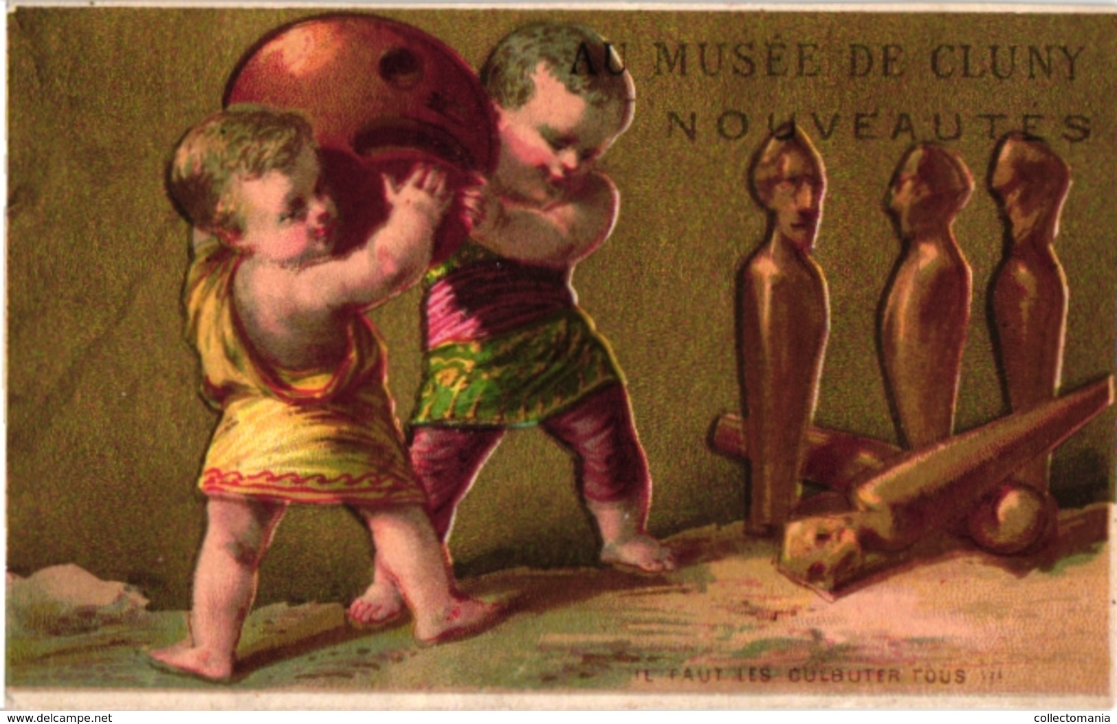 3 Cards C1900 Pub Bourse Bruxelles Imp Gouweloos MUSEE De Cluny L'Alsacienne Dressed Cats  BOWLING  Jeu De Boules  Litho - Bowling