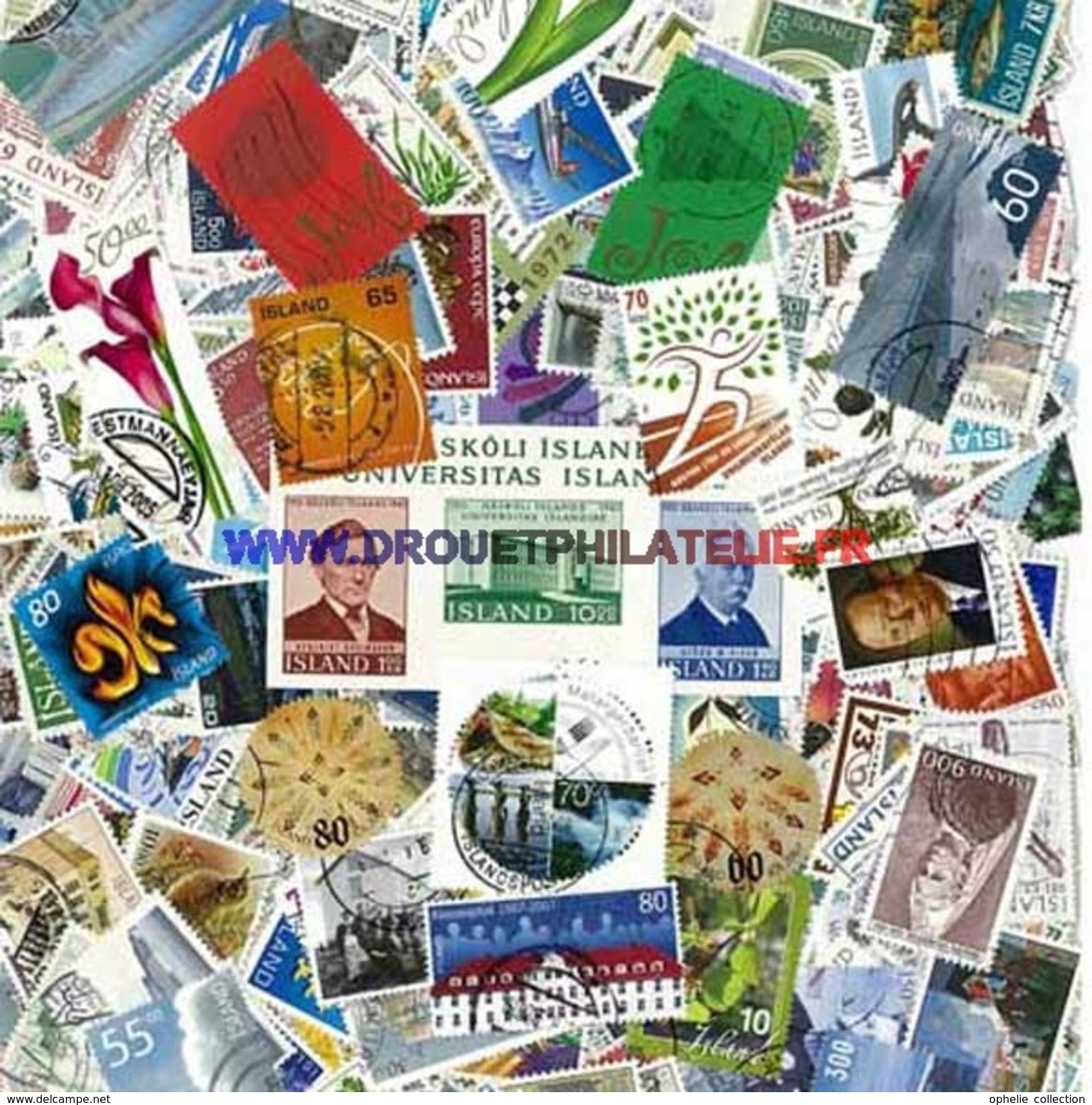 ISLANDE 25 TIMBRES  DIFFERENTS  OBLITERES TRES BON ETAT - Collections, Lots & Séries