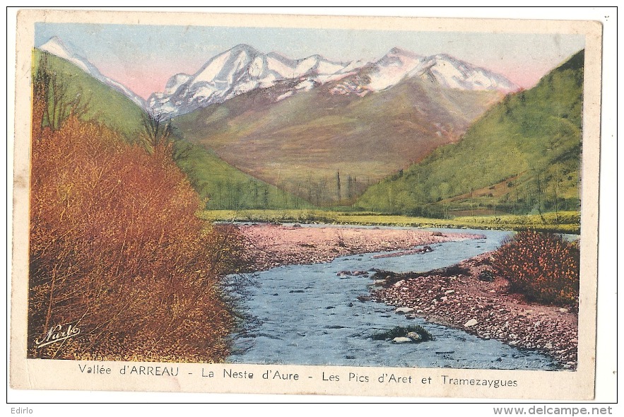 -65-------  Vallée D'Arreau La Neste D'Aure Les Pics D'Aret Et Tramezaygues - écrite TTB - Vielle Aure