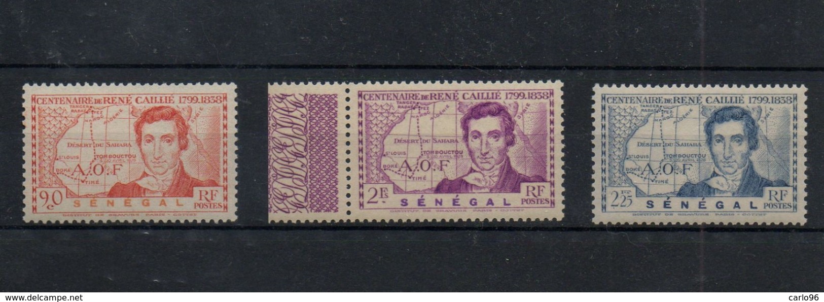 1939  AFRIQUE SENEGAL  AVANT  INDEPENDENCE   NEUFS ** MNH Y&T N° 150-151-152 - Unused Stamps