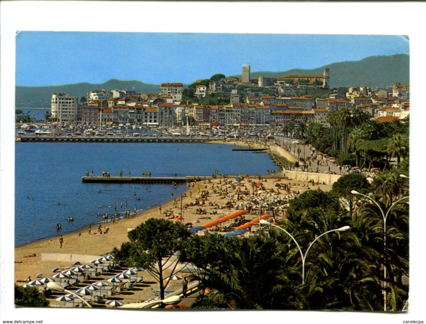 CP -  Cannes (06) Une Partie De La Nouvelle Plage Quai Saint Pierre Et Le Suquet (PING PONG) Edition MONLTUET - Cannes