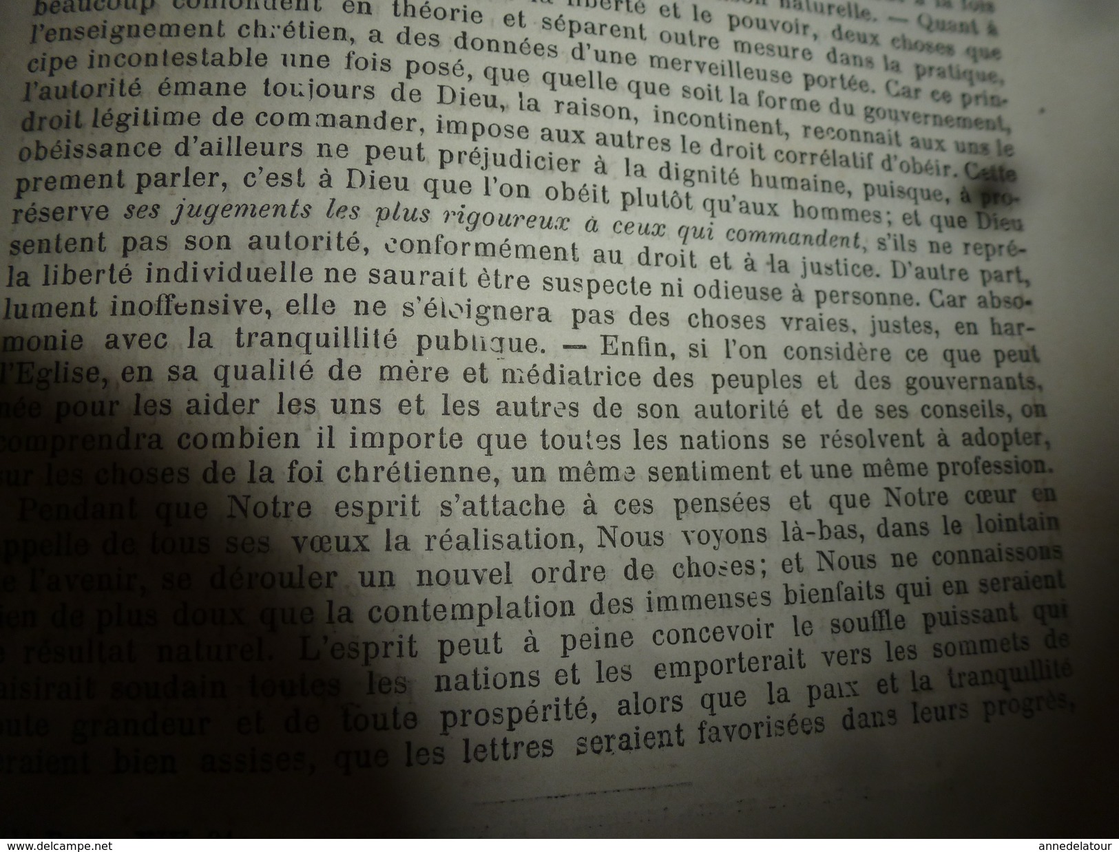 1894 LETTRE APOSTOLIQUE aux Princes et aux Peuples de l'Univers, par Léon XIII ,pape