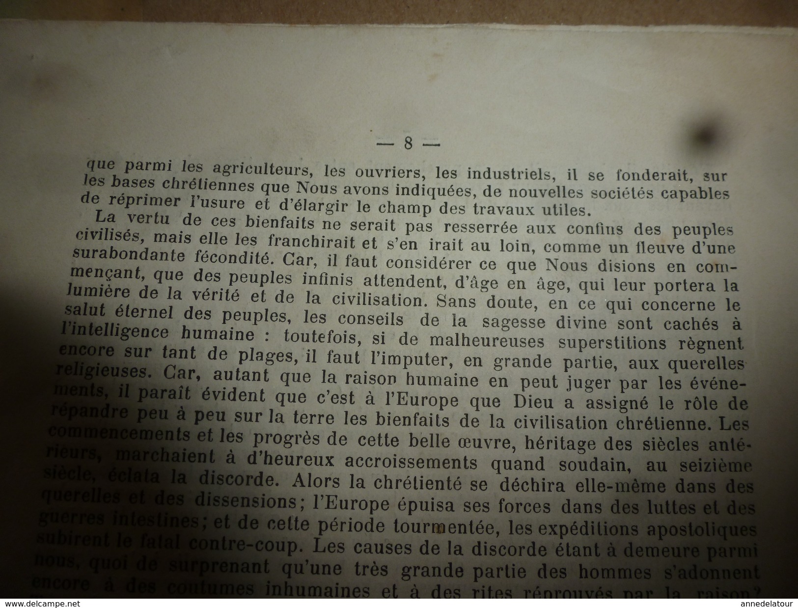 1894 LETTRE APOSTOLIQUE aux Princes et aux Peuples de l'Univers, par Léon XIII ,pape