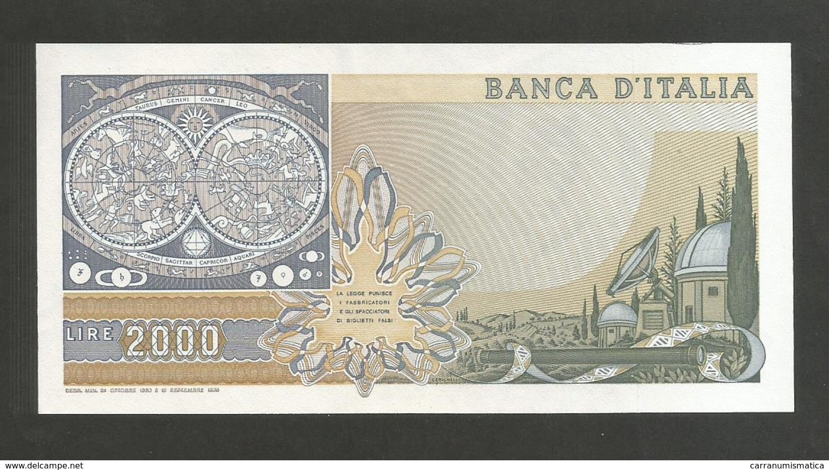 ITALIA - 2000 Lire GALILEO - (Firme: Ciampi / Stevani) - Repubblica Italiana - 2.000 Lire