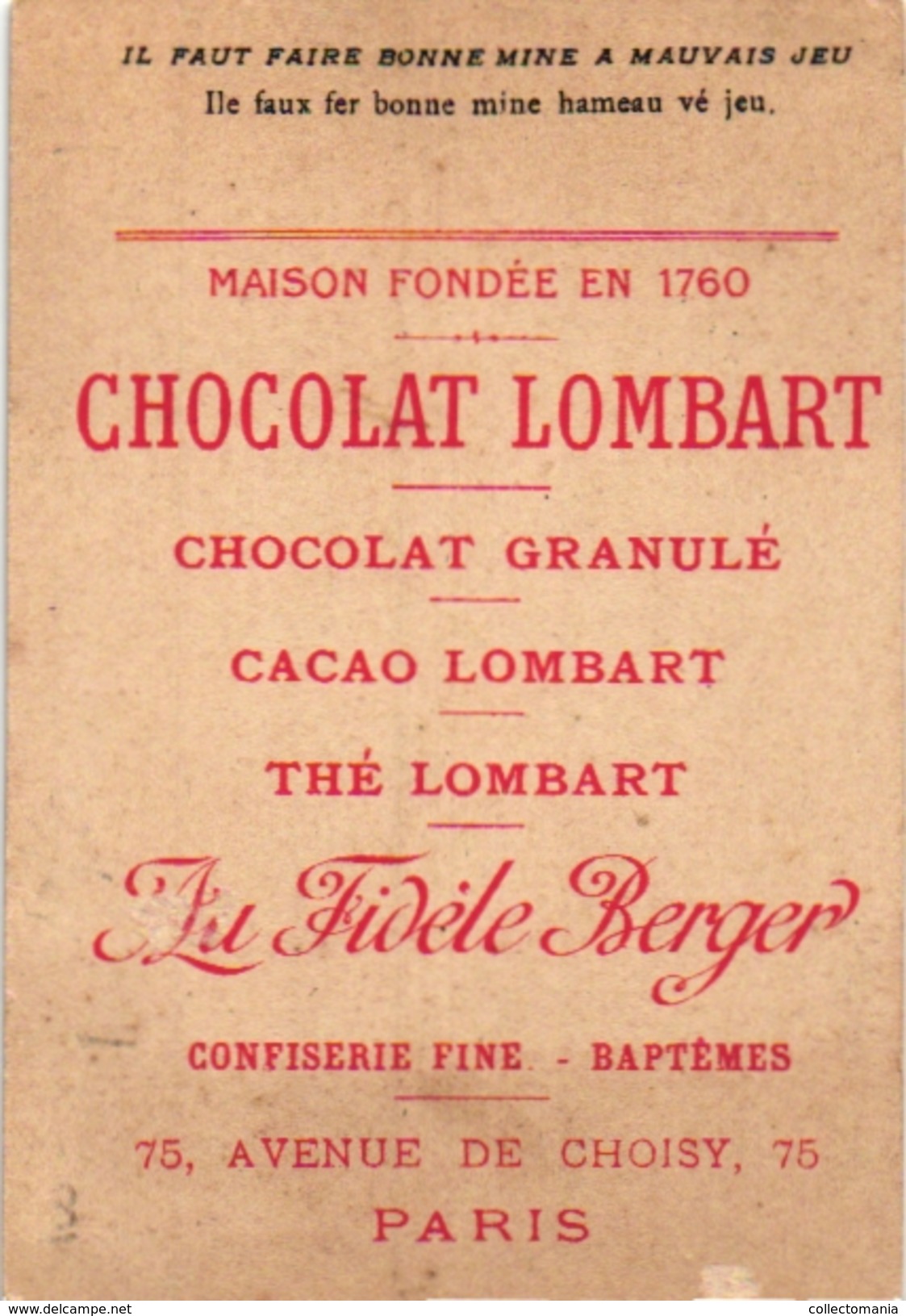 3 Cards C1900 Pub Chocolat Lombart   Jeu De Quilles  Kittles  Kegelspel Keglen   Litho - Autres & Non Classés