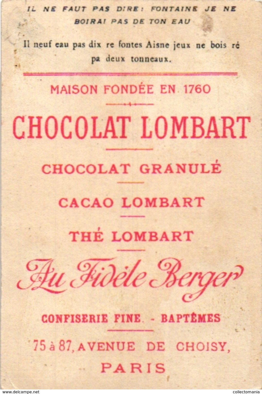 3 Cards C1900 Pub Chocolat Lombart   Jeu De Quilles  Kittles  Kegelspel Keglen   Litho - Andere & Zonder Classificatie