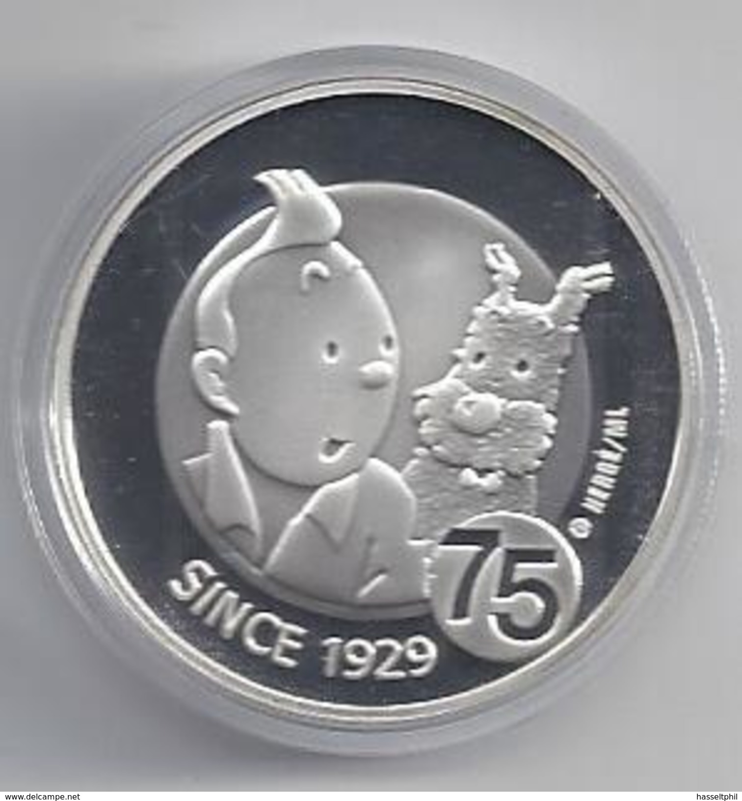 BELGIE -BELGIQUE EUROMUNT 10 Euro 2004 -  Kuifje 75 Jaar - Tintin 75 Ans - IN CAPSULE - Belgique