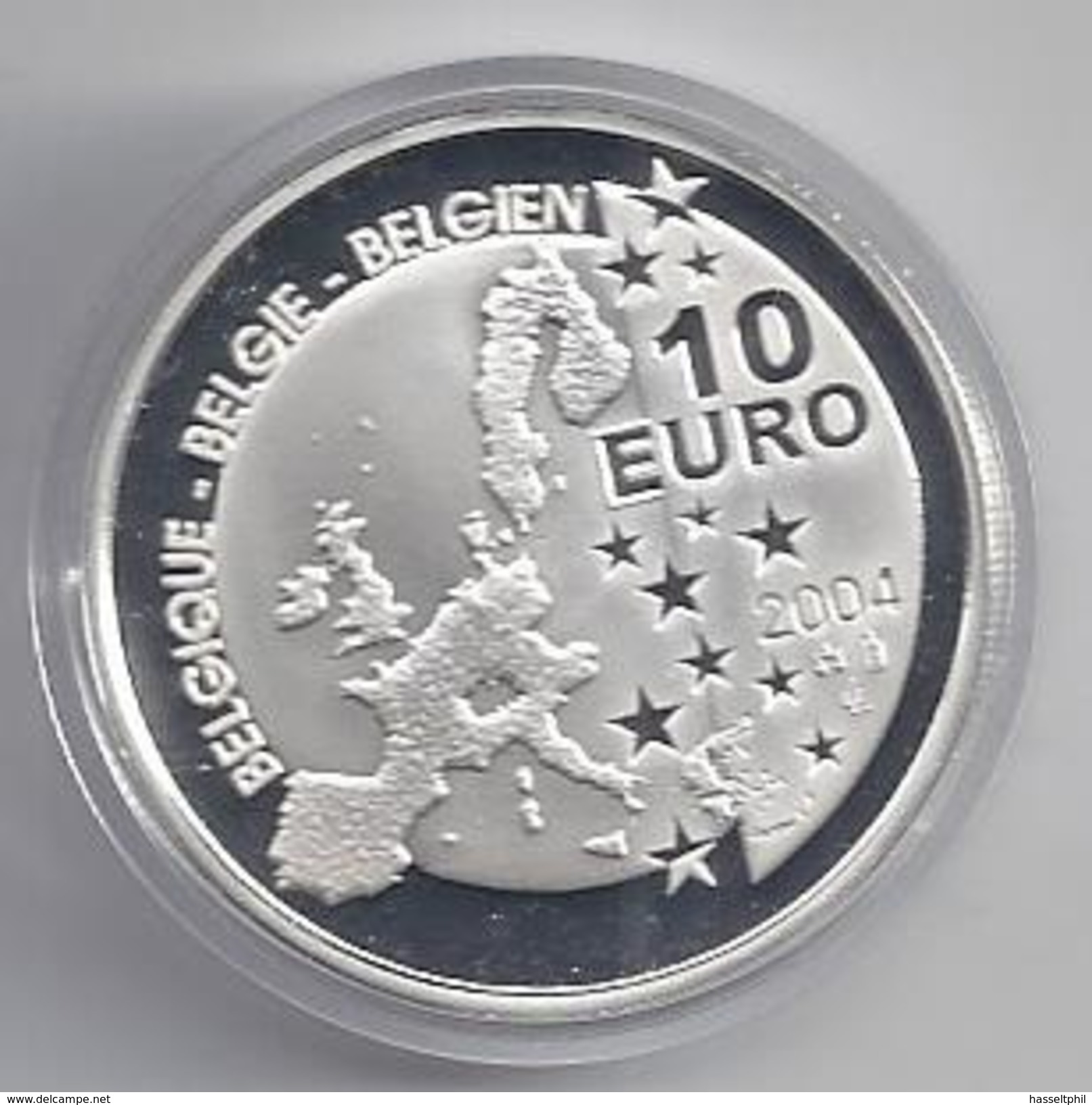 BELGIE -BELGIQUE EUROMUNT 10 Euro 2004 -  Kuifje 75 Jaar - Tintin 75 Ans - IN CAPSULE - Belgique