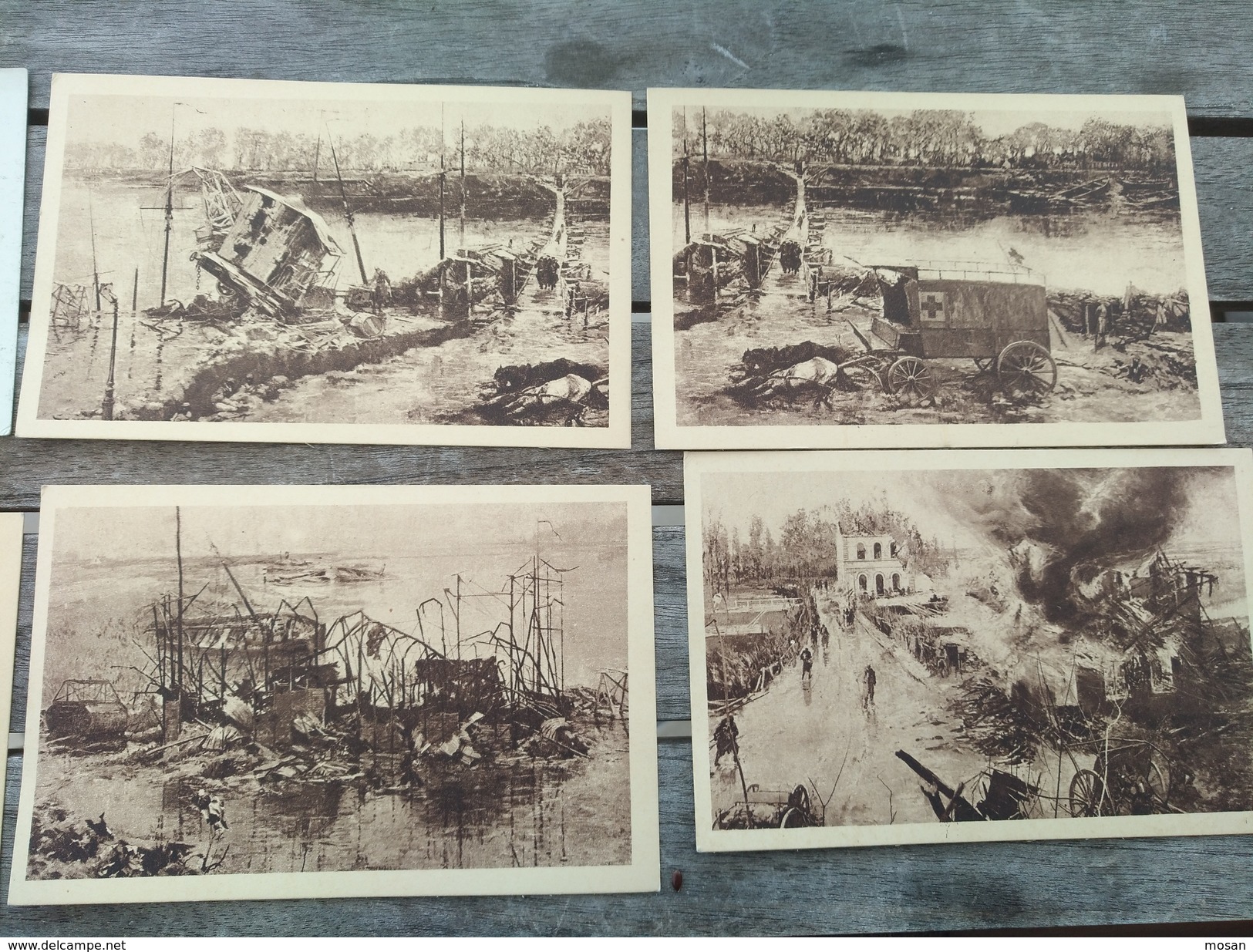 Lot De 5 Cartes Postales De Nieuwport Et 1 De Zeebrugge. 1914/1918 - Nieuwpoort