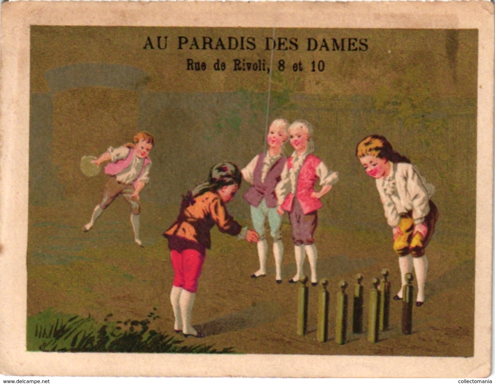 3 Cards C1900 Pub Belle JARDINIERE Imp Testu  Paradis De Dames ChocDevinck  Jeu De Quilles  Kittles  Kegelspel Keglen - Sonstige & Ohne Zuordnung