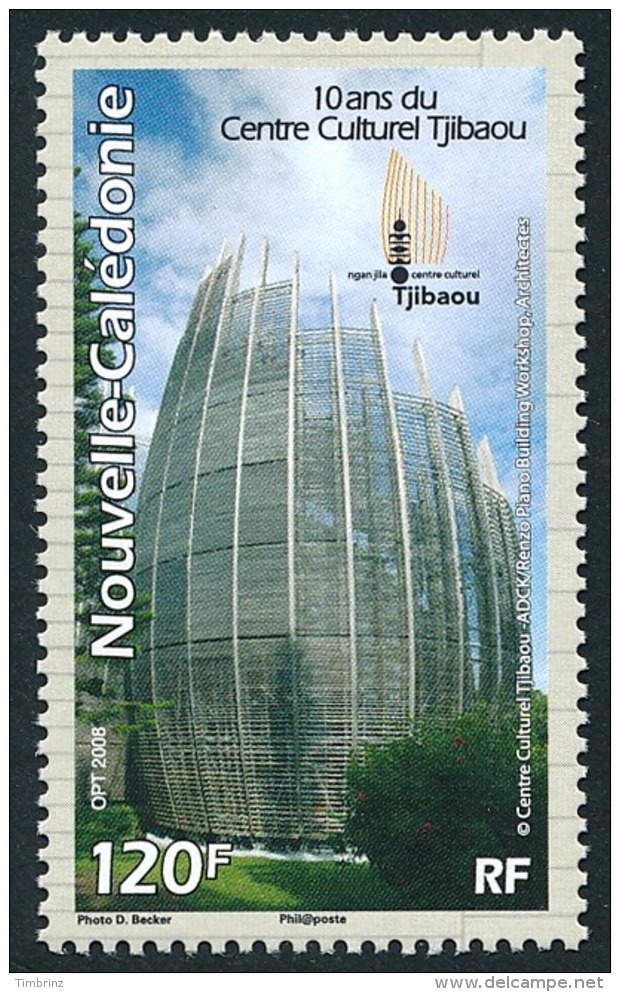 NOUV.-CALEDONIE 2008 - Yv. 1036 **  - Centre Culturel Tjibaou  ..Réf.NCE23711 - Unused Stamps