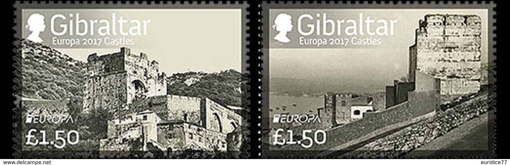 Gibraltar 2017 - Europa 2017 - Castles Stamp Set Mnh - Gibraltar