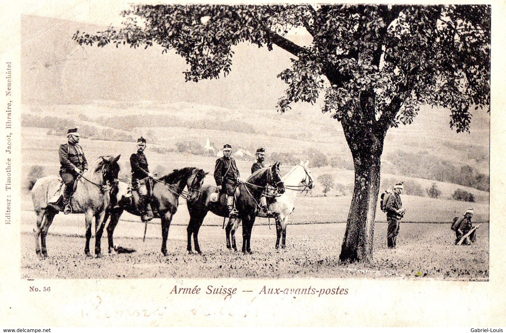 Armée Suisse - Aux Avants Postes / Cavalerie / Dragons / Miélitaires / Soldats / 1901 - Autres & Non Classés