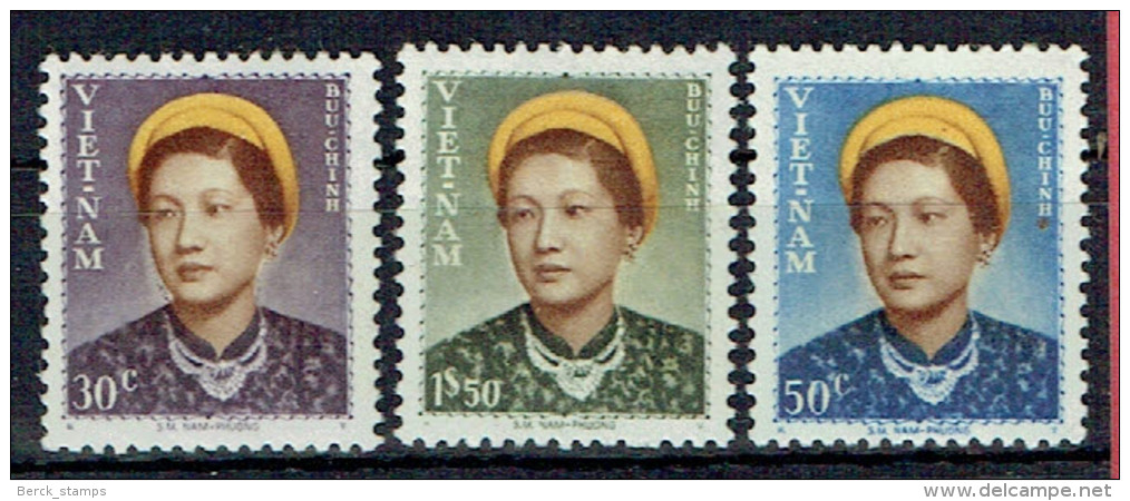 VIET-NAM - Empire - N° 14/16** - Impératrice Nam Phong - Emission De 1952 - Série Complète. - Viêt-Nam