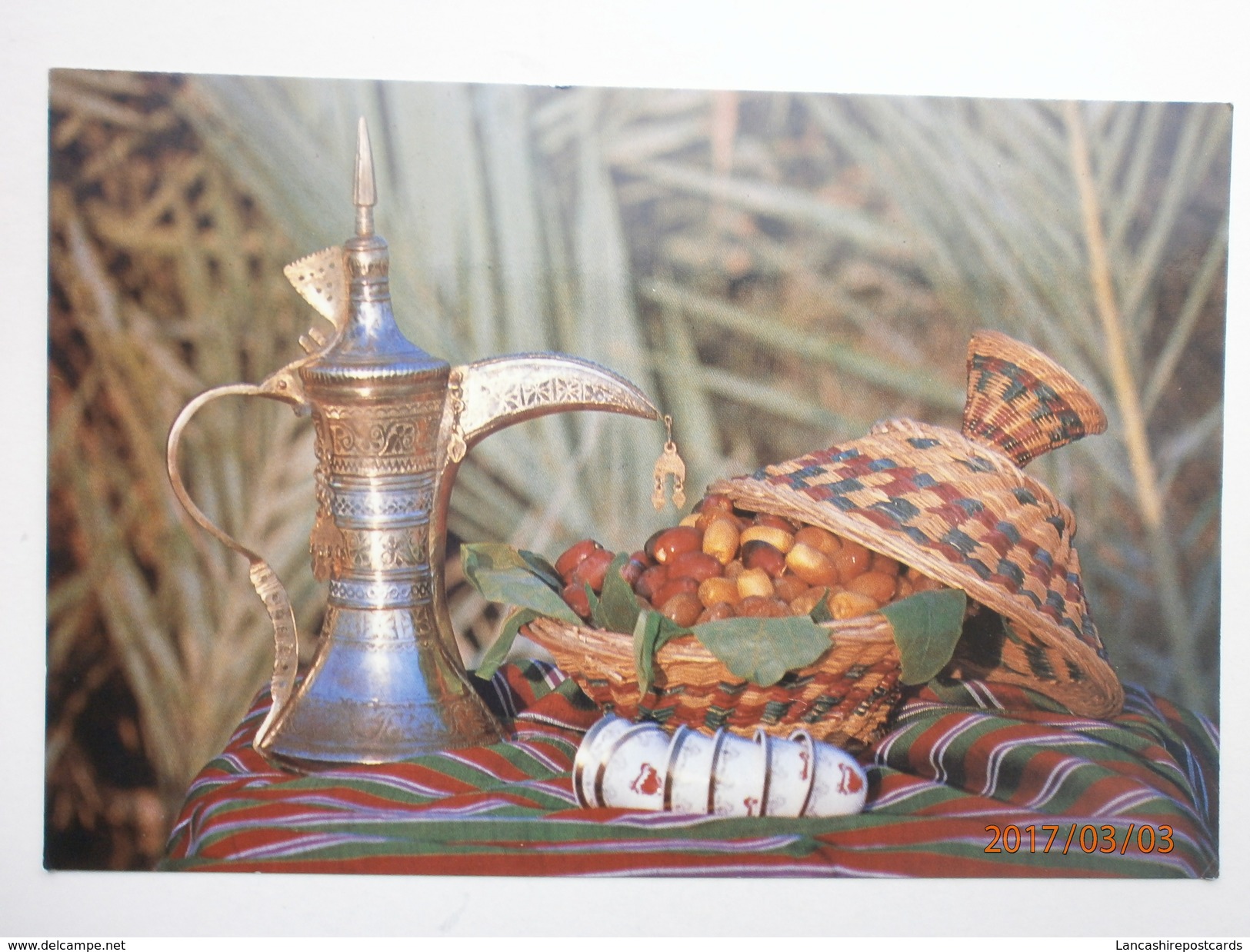 Postcard Ahlan Wa Sahlan An Arabian Welcome Of Coffee & Dates By Falcon Cinefoto Of Bahrain  My Ref B2512 - Bahrain