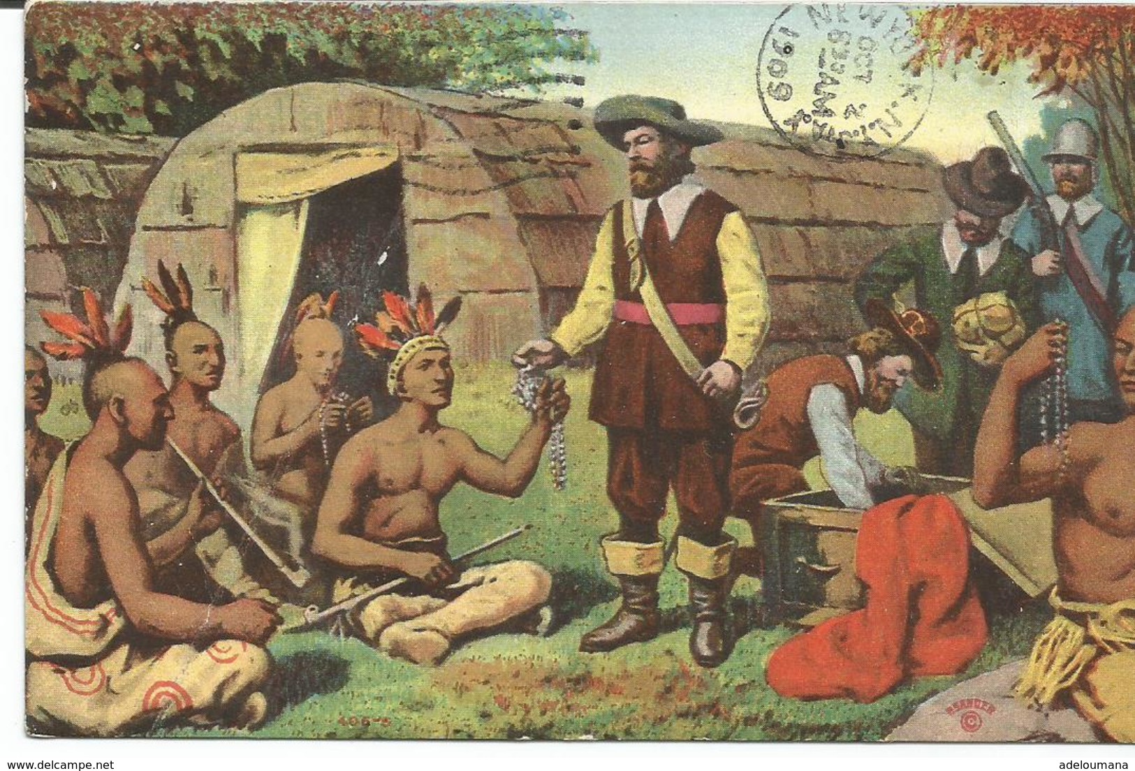 THE PURCHASE OF MANHATTAN ISLAND FROM THE INDIANS - Manhattan