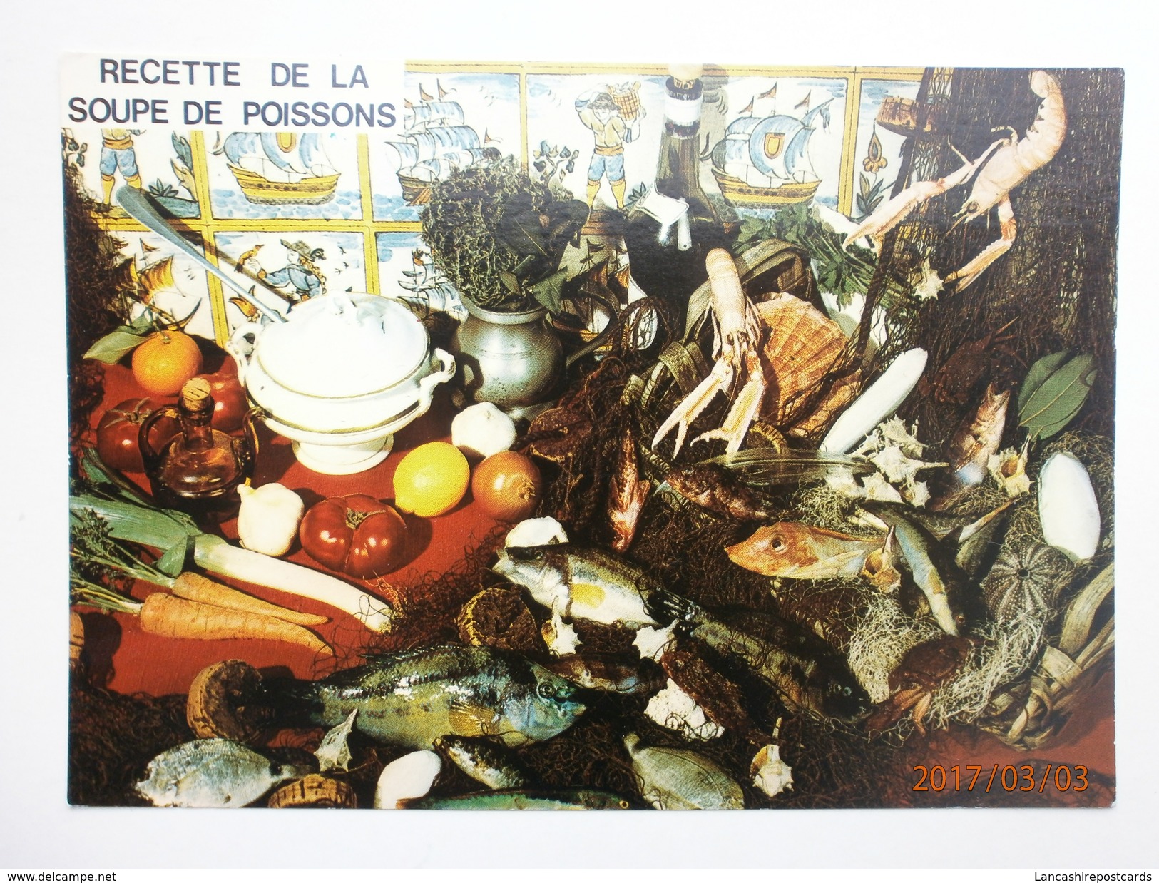 Postcard Recette De La Soupe De Poissons My Ref B2514 - Recipes (cooking)