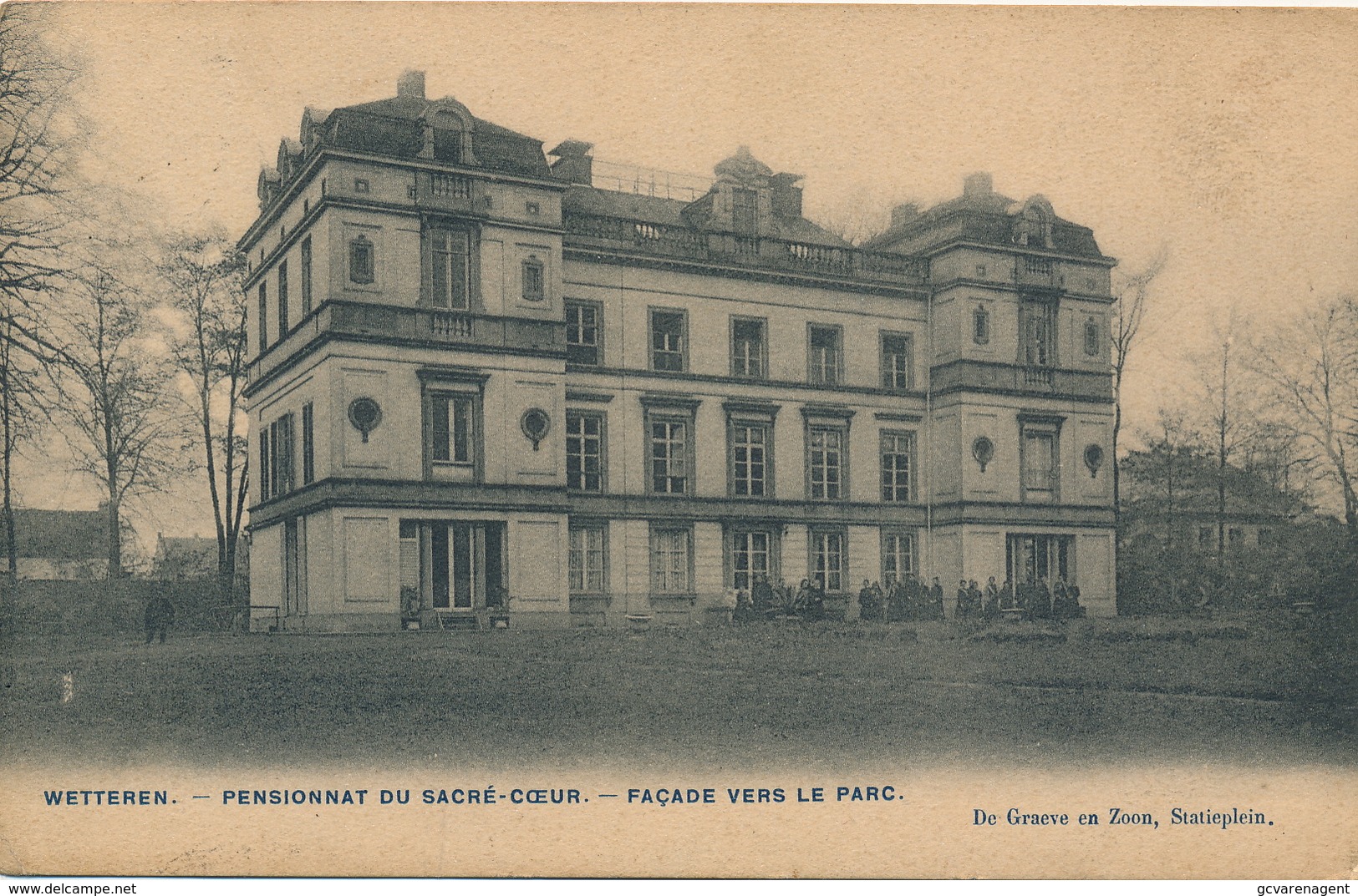 WETTEREN = PENSIONNAT DU SACRE COEUR - FACADE VERS LE PARC - Wetteren