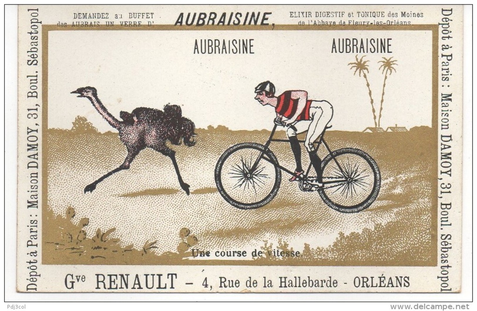 AUBRAISINE - Une Course De Vitesse - Gve RENAULT - ORLEANS - Andere & Zonder Classificatie