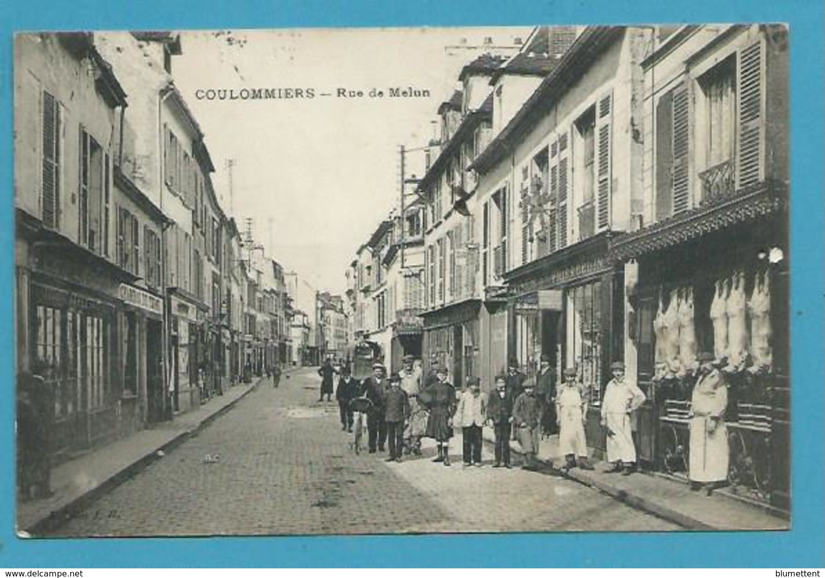CPA Commerces Rue De Melun COULOMMIERS 77 - Coulommiers