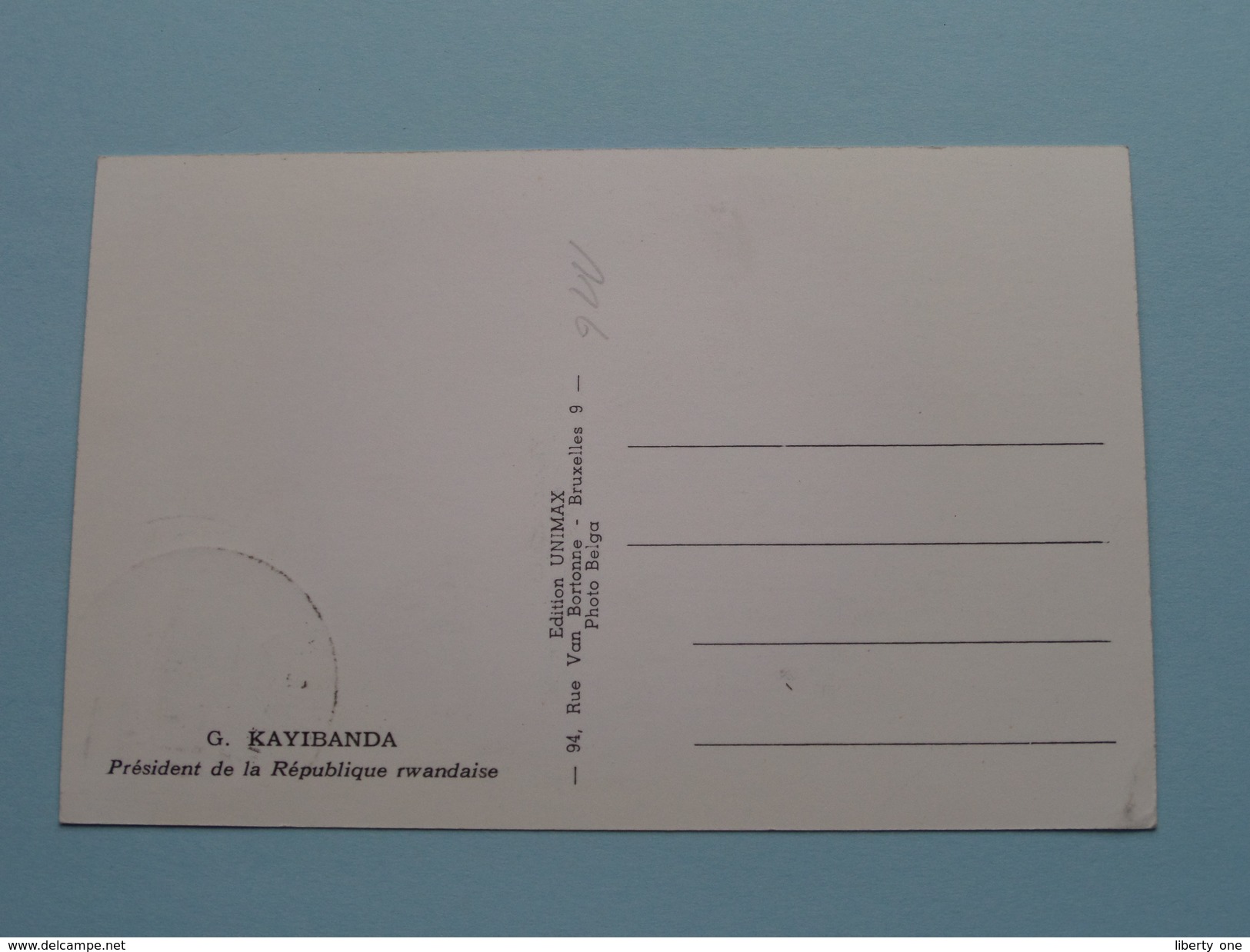 G. KAYIBANDA Président De La République Rwandaise ( KIGALI - 1 Juil 1962 ) ! - 1980-1989