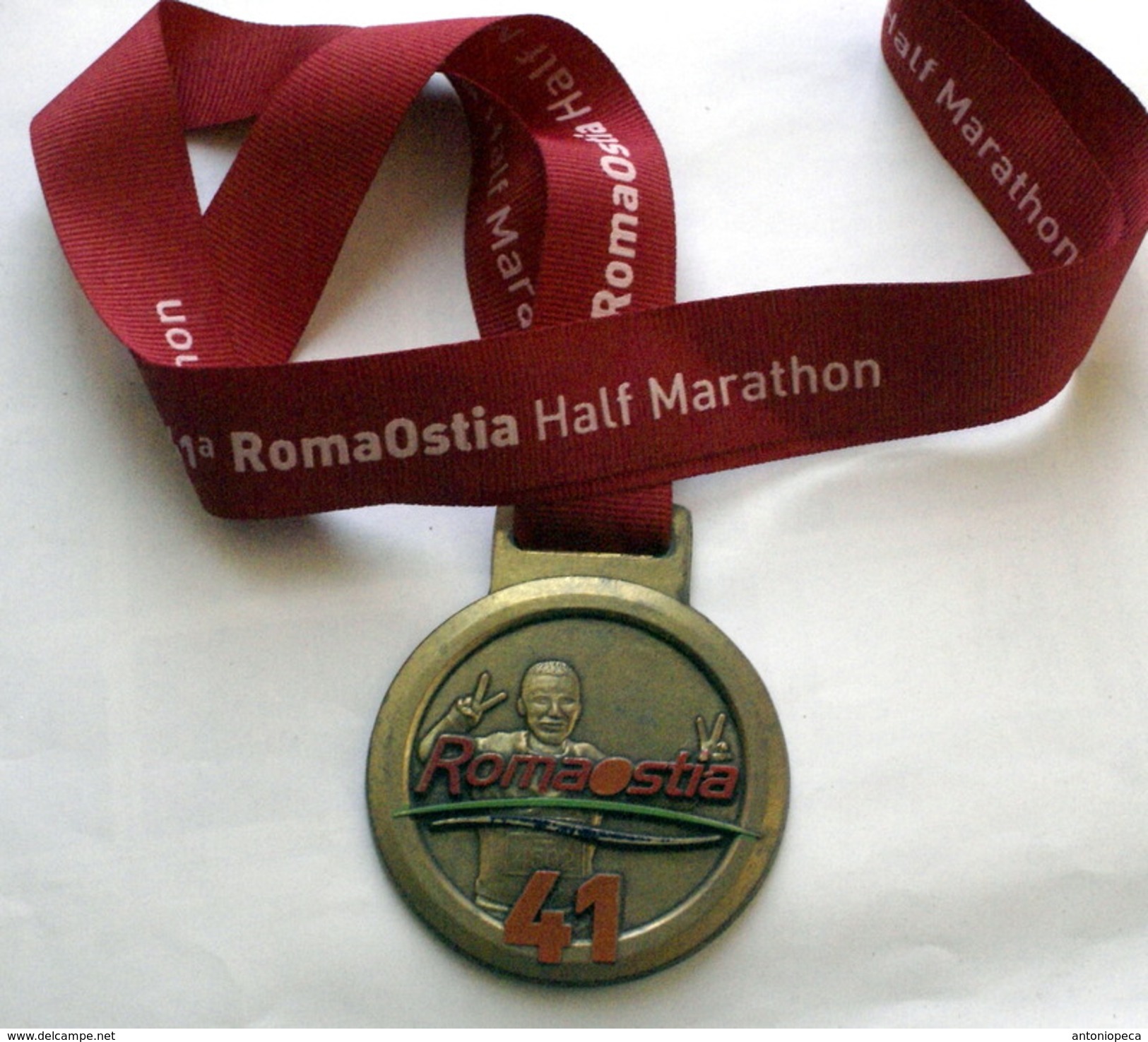 COLLEZIONE 5 MEDAGLIE BRONZO MARATONE ITALIANE - Atletica