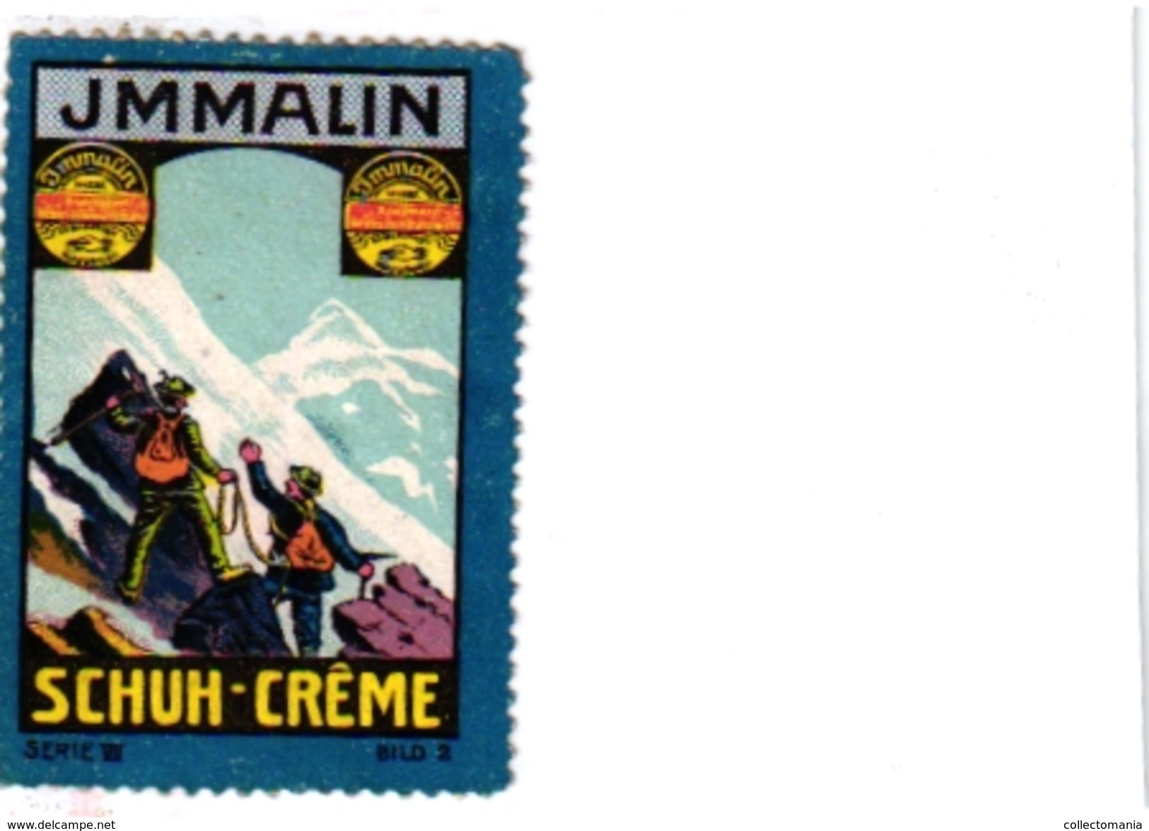 8 Poster Stamp Cinderella Reklame Marke Pub  ALPINISME Mountaineering Skiing Montagne =gebirgte Berg Climbing Klimmen VG - Sports D'hiver