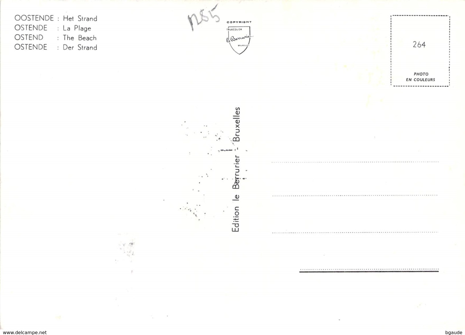 BELGIQUE CARTE MAXIMUM NUM.YVERT 1285 OSTENDE  1000ANS - 1961-1970