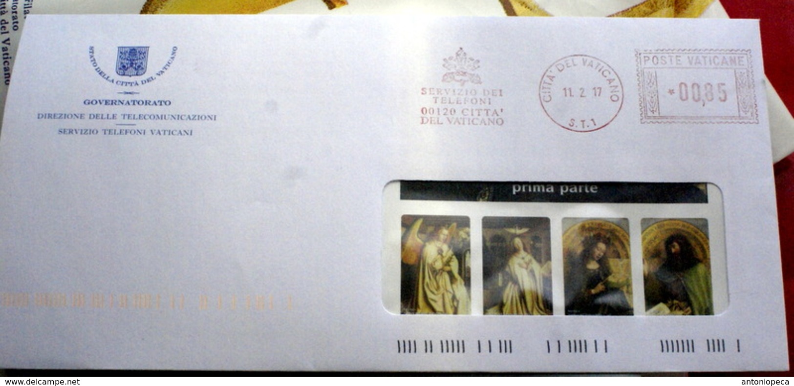 VATICANO 2017 - SPECIAL COVER CANCEL - Macchine Per Obliterare (EMA)