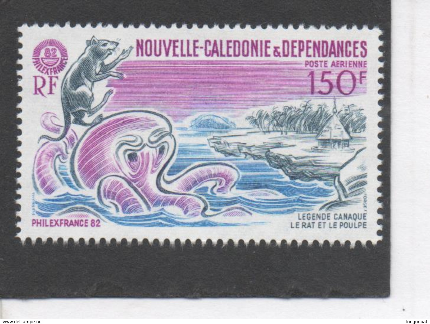 NOUVELLE-CALEDONIE - "Philexfrance 82"- Légende Canaque "Le Rat Et La Poulpe" - Exposition Philatélique - Neufs