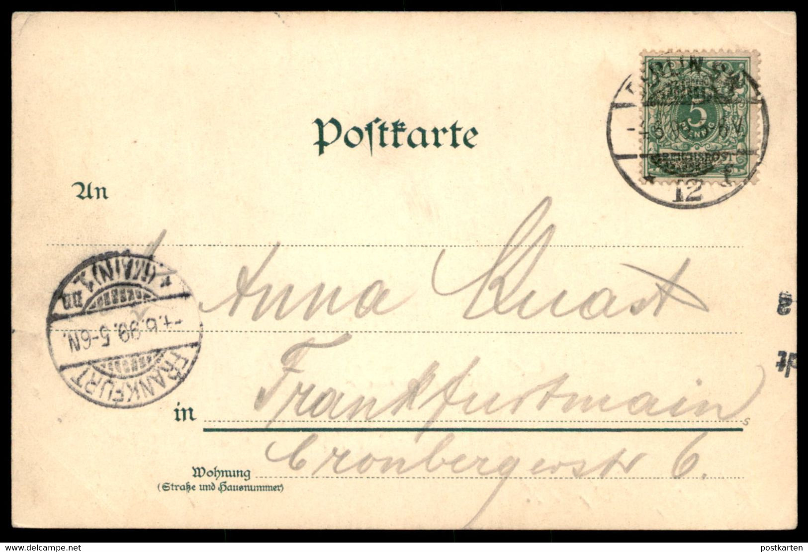 ALTE LITHO POSTKARTE GRUSS AUS TREPTOW BERLIN PAAR IM BOOT 1899 Cpa Postcard AK Ansichtskarte - Treptow
