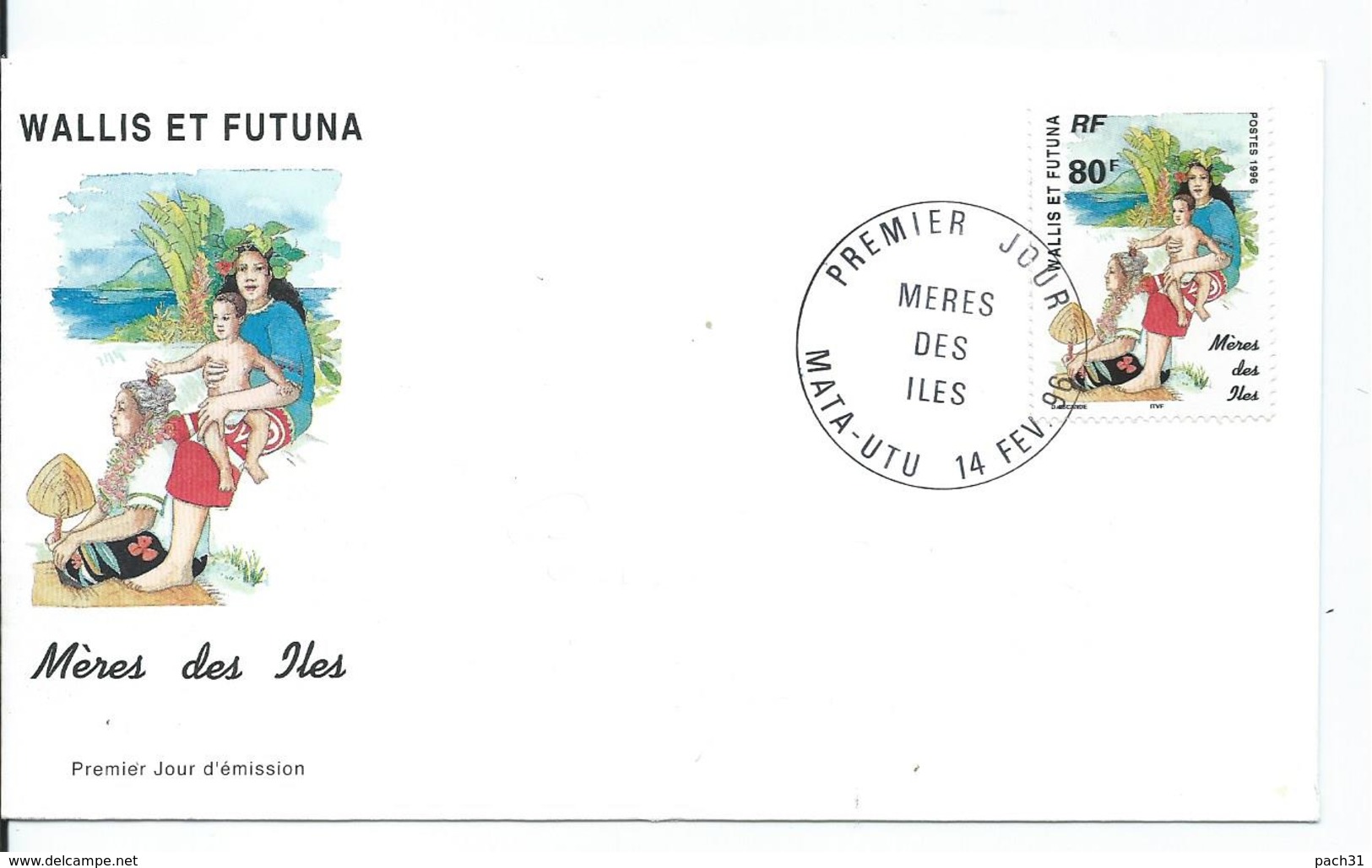 FDC  Méres Des Iles  Mata-utu 1996 - Cartas & Documentos