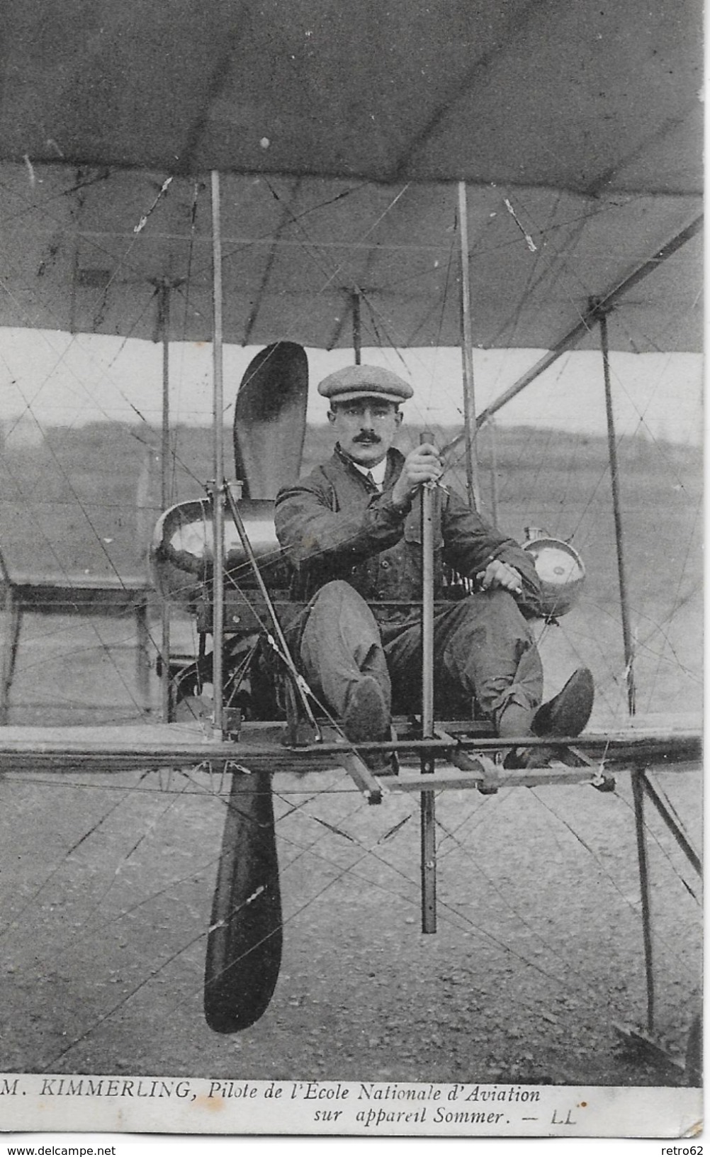 M.KIMMERLING &rarr; Pilote De L'Ècole Nationale D'Aviation Sur Appareil Sommer 1912   &#x25BA;RRR&#x25C4; - Autres & Non Classés